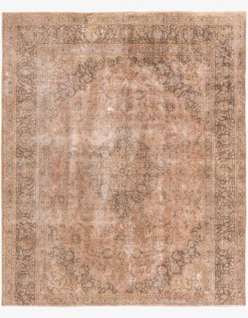 8' 3 x 10' 1 Hand Knotted Ultra Vintage Persian Wool Rug