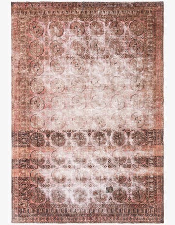 6' x 8' 7 Hand Knotted Ultra Vintage Persian Wool Rug