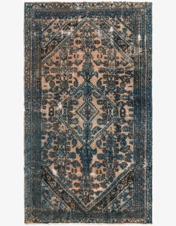 4' 8 x 8' 2 Hand Knotted Ultra Vintage Persian Wool Rug
