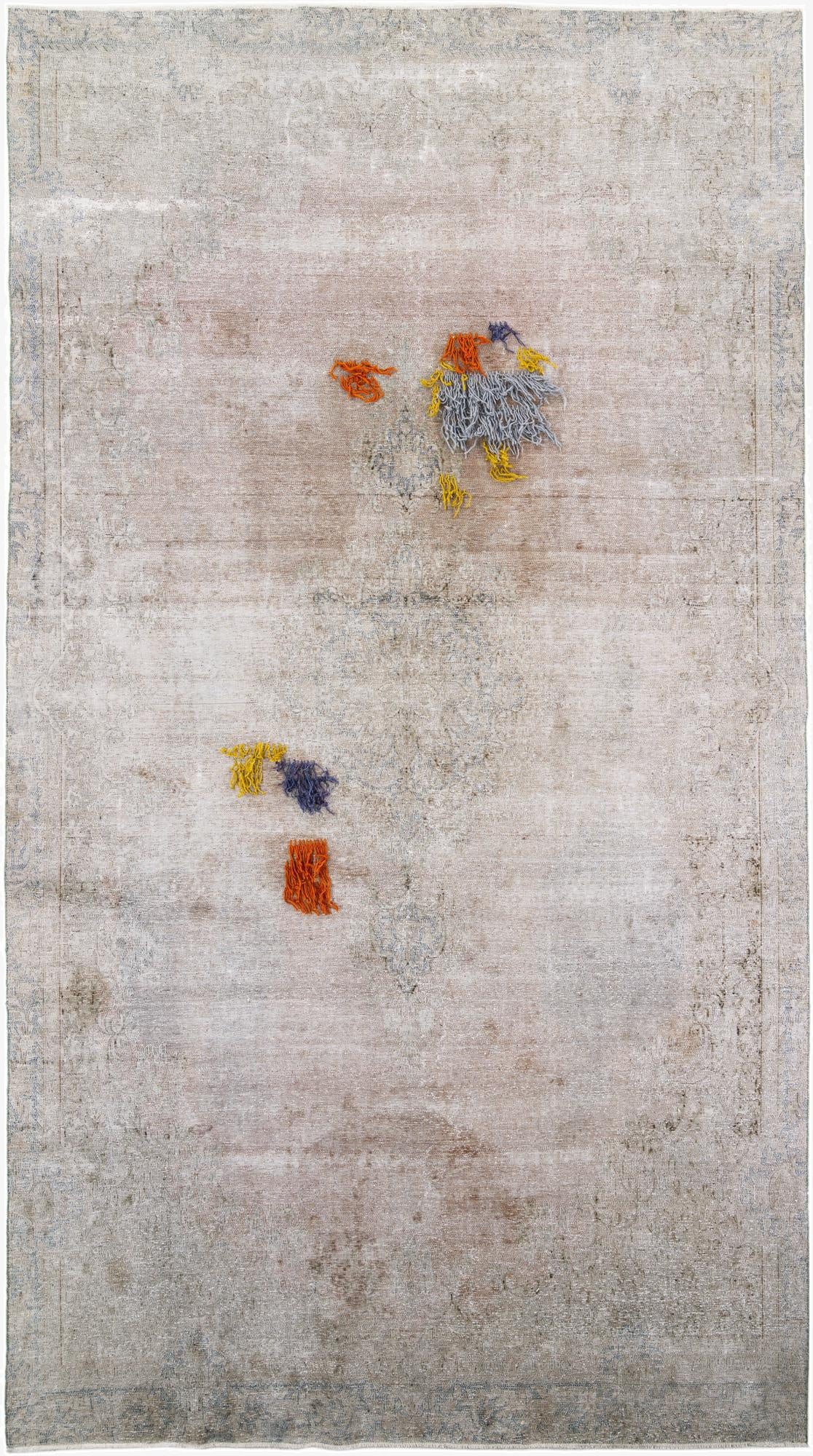 8' x 14' 3  Hand Knotted Ultra Vintage Persian Wool Rug