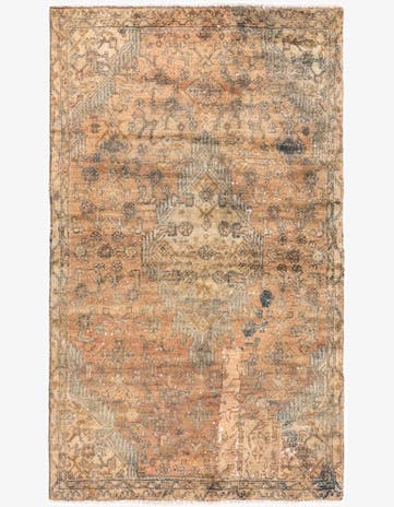 3' 4 x 5' 8 Hand Knotted Ultra Vintage Persian Wool Rug