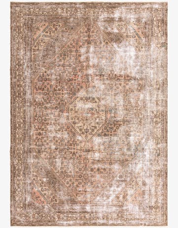 8' 2 x 11' 9 Hand Knotted Ultra Vintage Persian Wool Rug