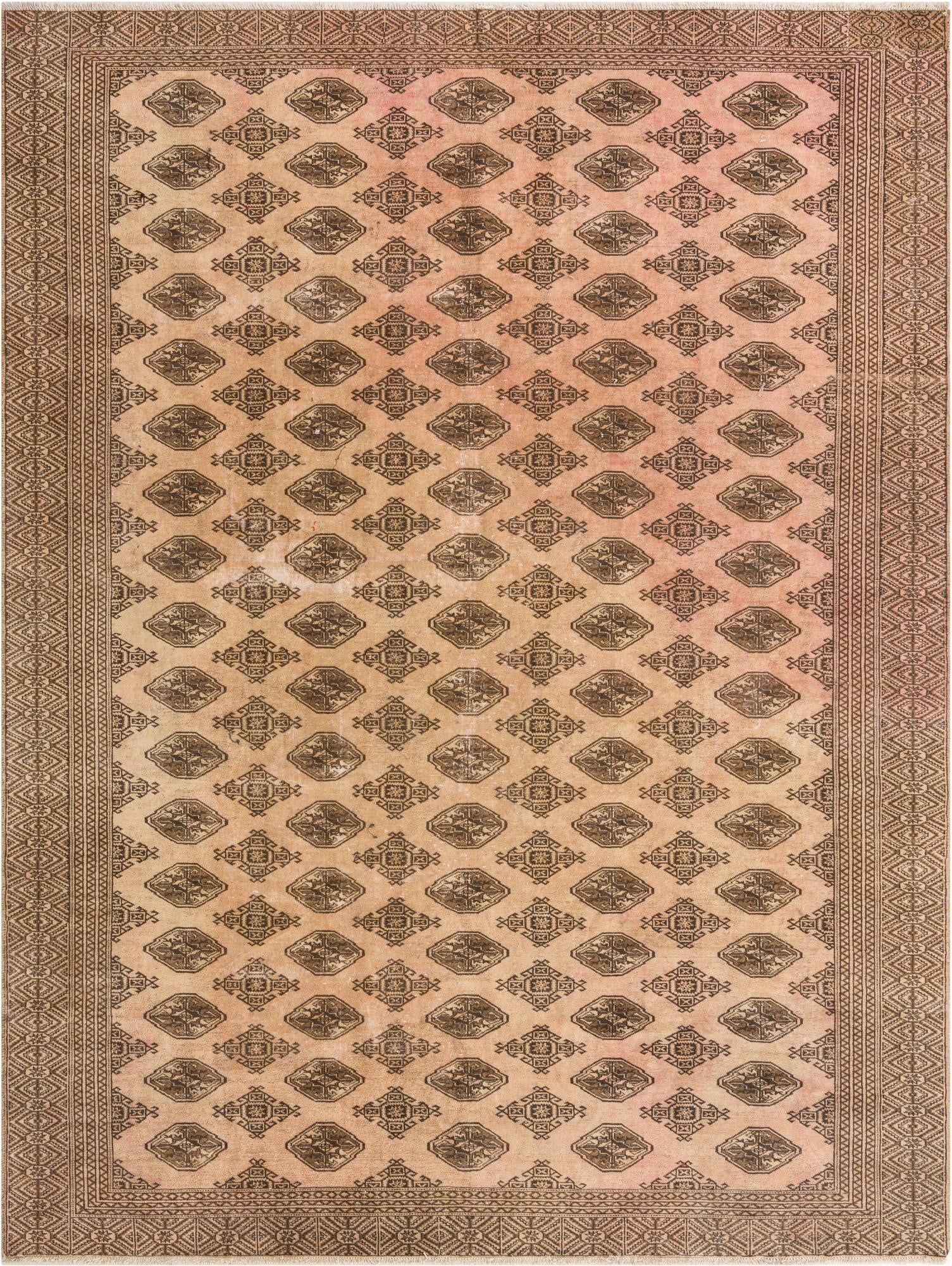 8' 9 x 11' 7 Hand Knotted Ultra Vintage Persian Wool Rug