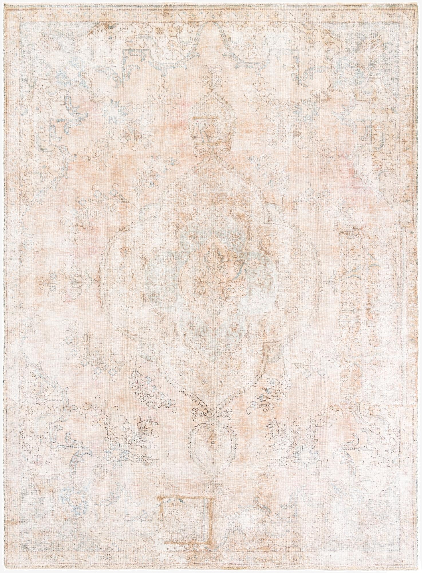 7' 5 x 10'  Hand Knotted Ultra Vintage Persian Wool Rug