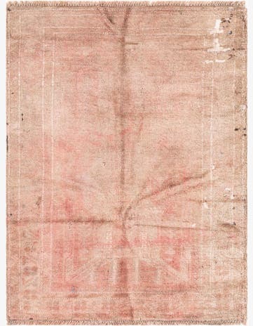 3' 2 x 4' 3 Hand Knotted Ultra Vintage Persian Wool Rug