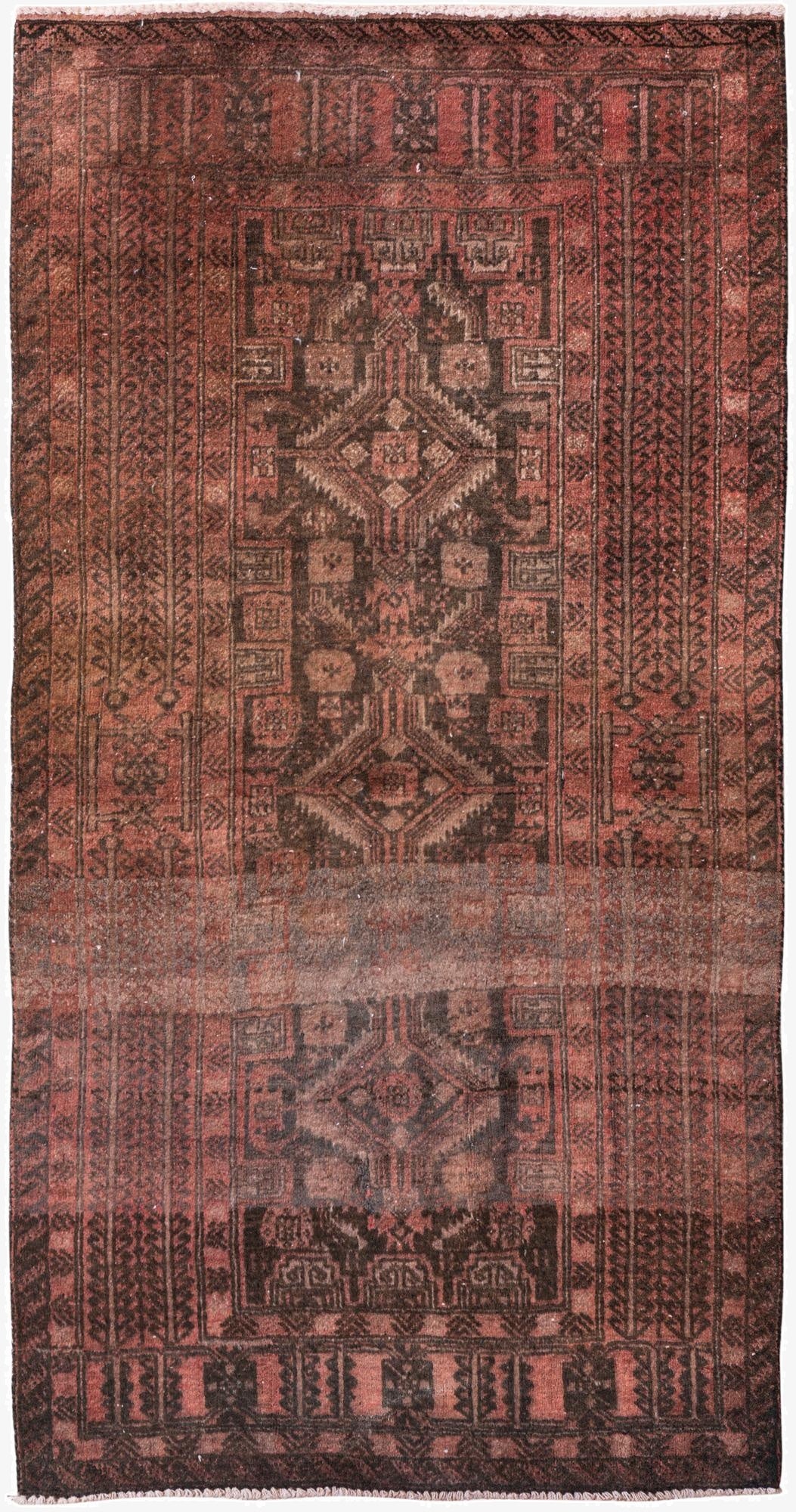 2' 9 x 5' 3  Hand Knotted Ultra Vintage Persian Wool Rug