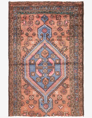 3' x 4' 7 Hand Knotted Ultra Vintage Persian Wool Rug