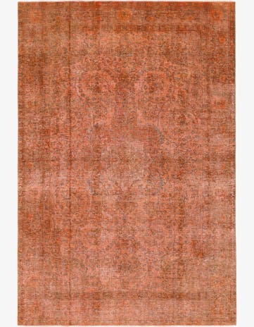 6' 8 x 9' 9 Hand Knotted Ultra Vintage Persian Wool Rug