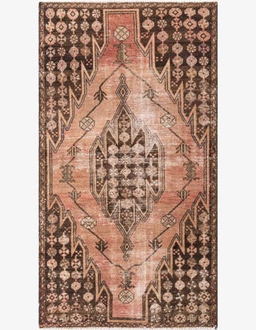 3' 7 x 6' 4 Hand Knotted Ultra Vintage Persian Wool Rug