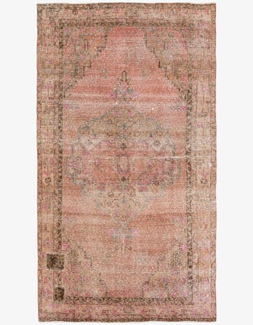 5' 5 x 9' 7 Hand Knotted Ultra Vintage Persian Wool Rug