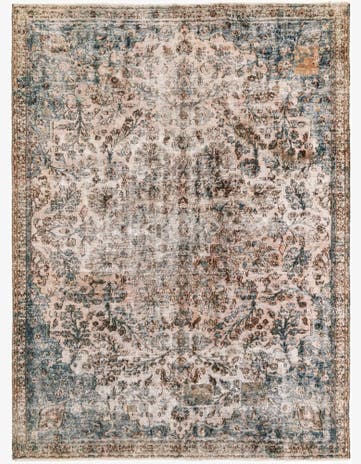 7' 10 x 10' 7 Hand Knotted Ultra Vintage Persian Wool Rug