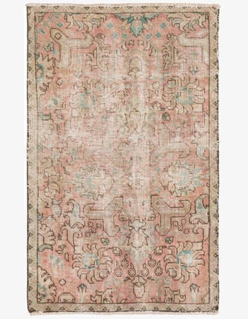 2' 9 x 4' 5 Hand Knotted Ultra Vintage Persian Wool Rug