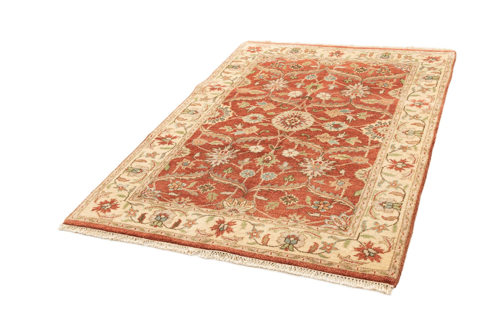 4' 7 x 6' 4 Hand Knotted Ziegler Wool Rug