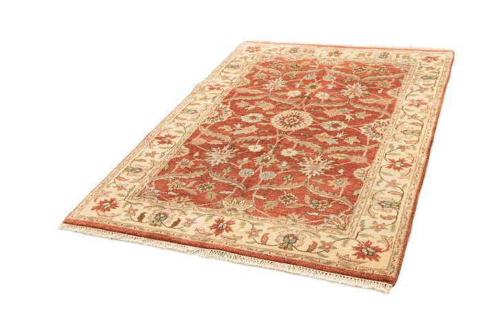 4' 7 x 6' 4 Hand Knotted Ziegler Wool Rug