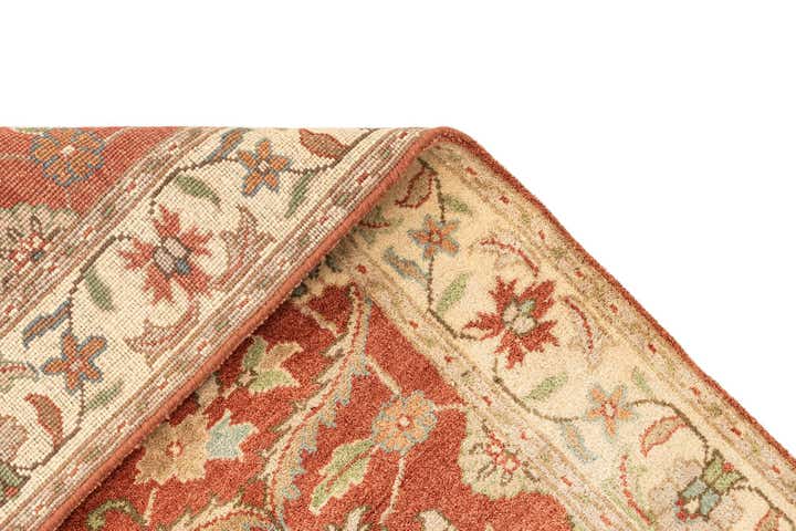4' 7 x 6' 4 Hand Knotted Ziegler Wool Rug