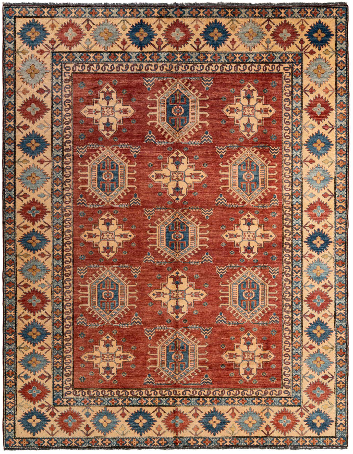 9' x 12' 2 Hand Knotted Ziegler Wool Rug