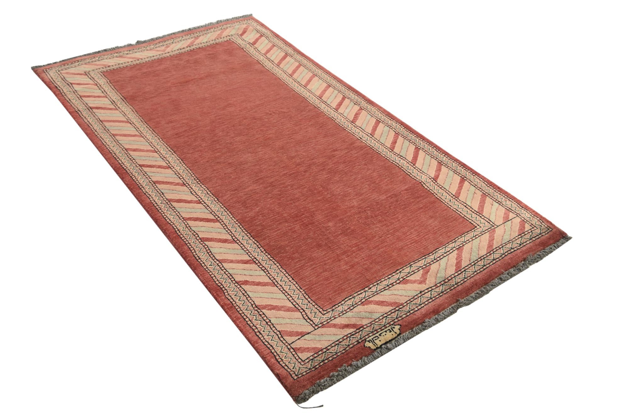 3' 1 x 5' 5 Hand Knotted Ziegler Oriental Wool Rug