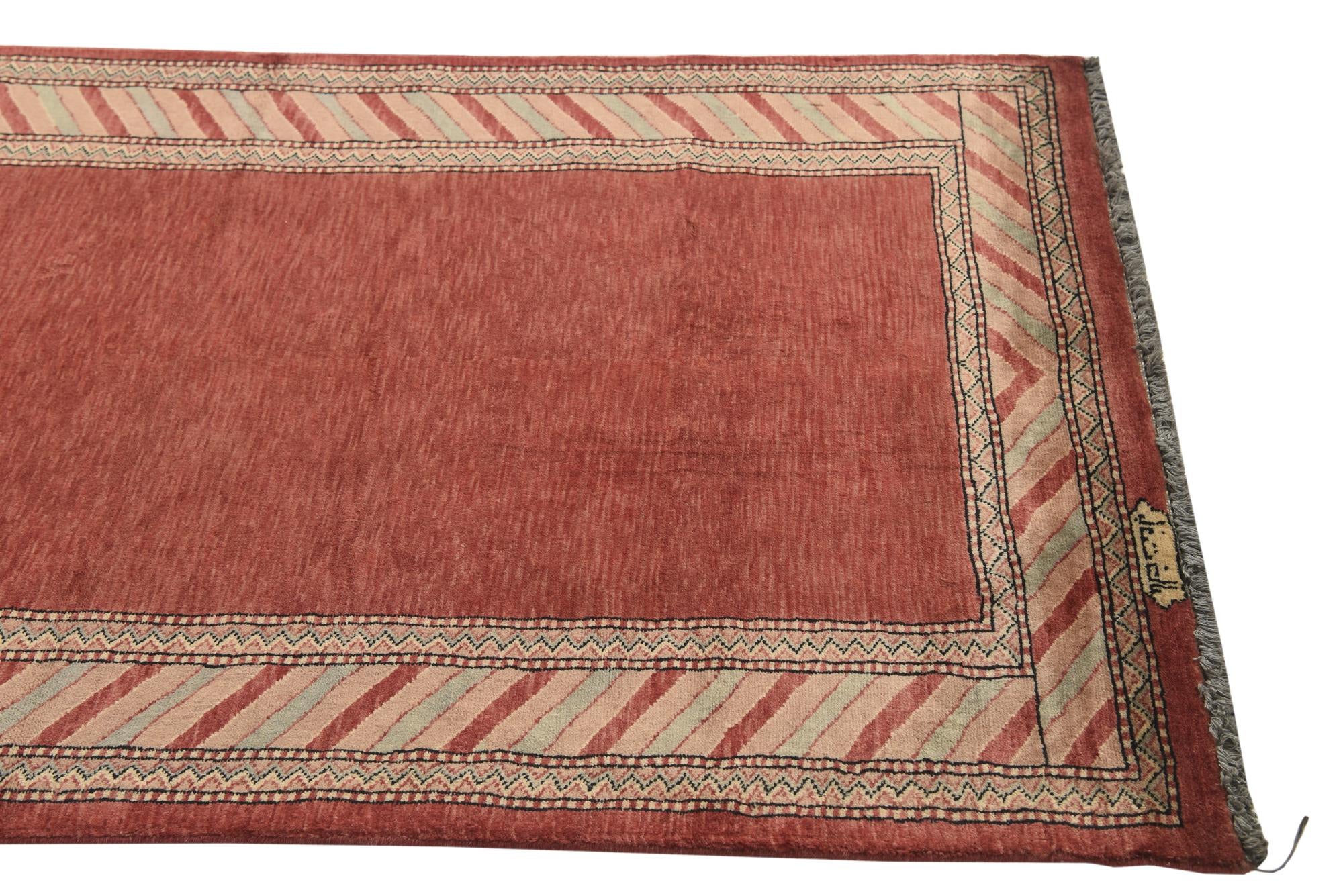 3' 1 x 5' 5 Hand Knotted Ziegler Oriental Wool Rug