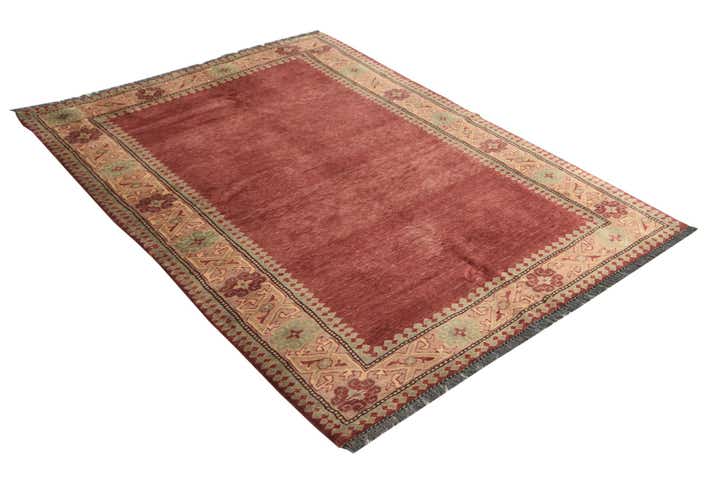 4' 4 x 5' 9 Hand Knotted Ziegler Oriental Wool Rug
