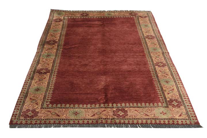 4' 4 x 5' 9 Hand Knotted Ziegler Oriental Wool Rug