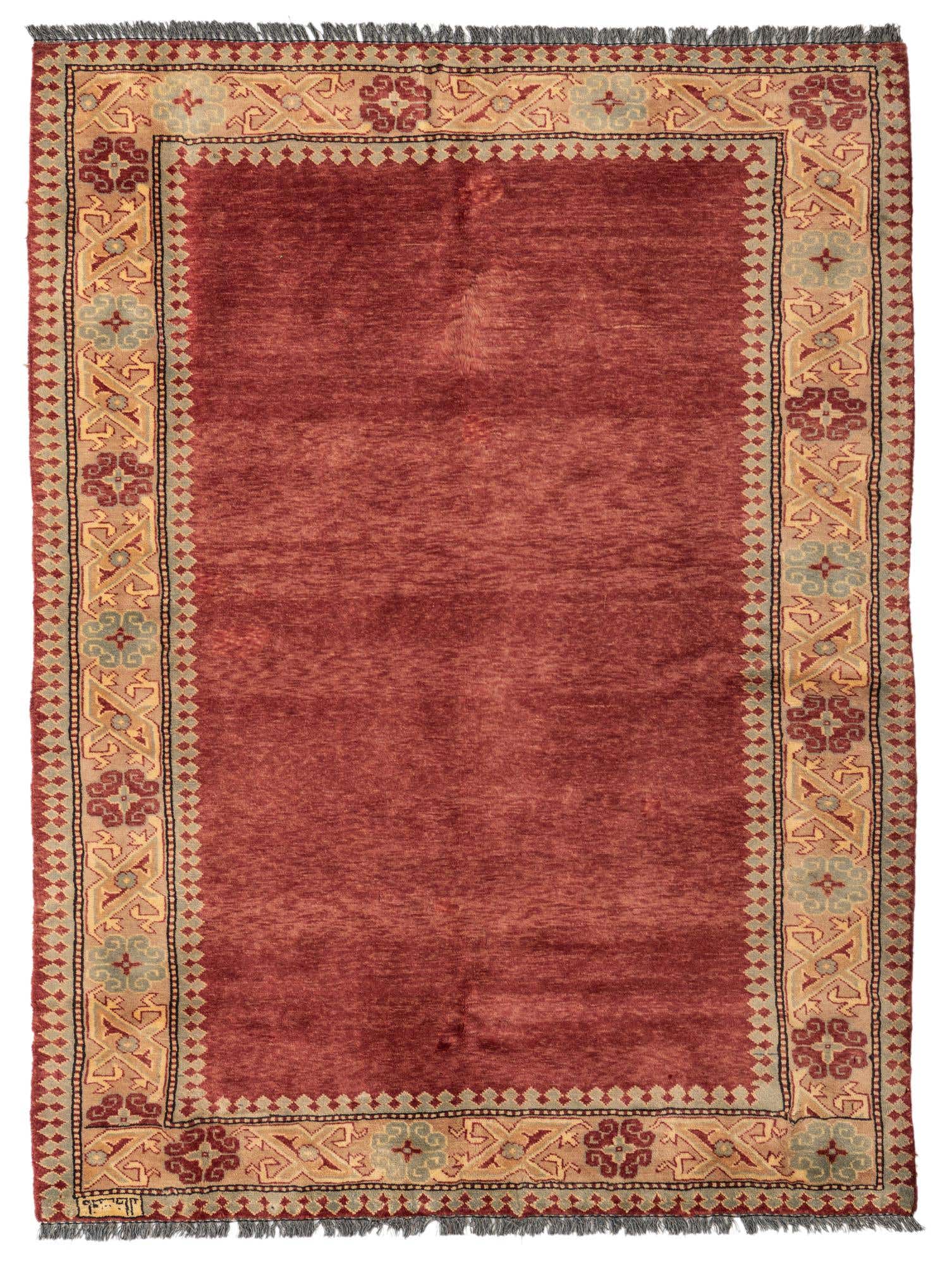 4' 4 x 5' 9 Hand Knotted Ziegler Oriental Wool Rug