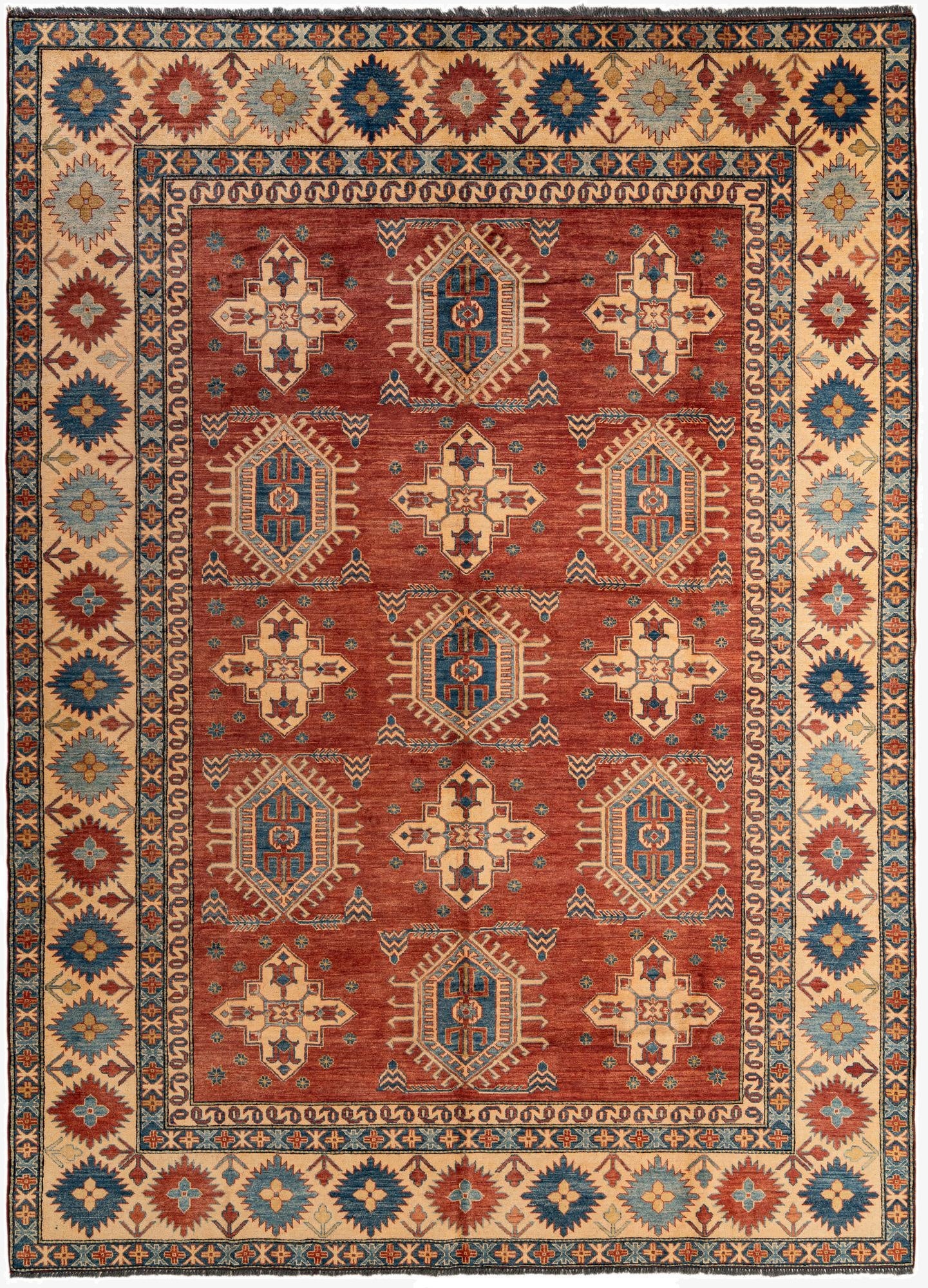 9' x 12' 2  Hand Knotted Ziegler Wool Rug