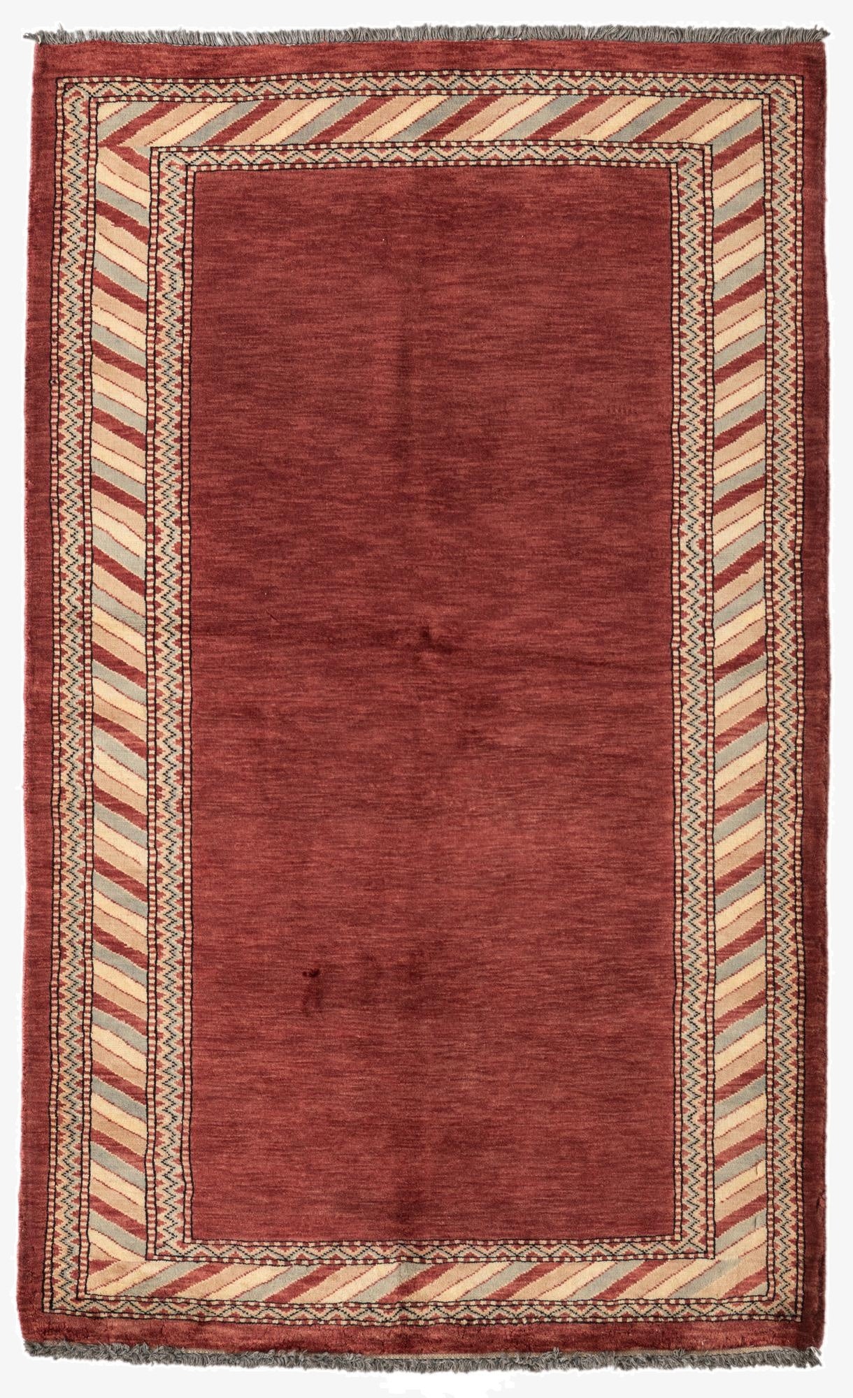 3' 3 x 5' 4  Hand Knotted Ziegler Oriental Wool Rug