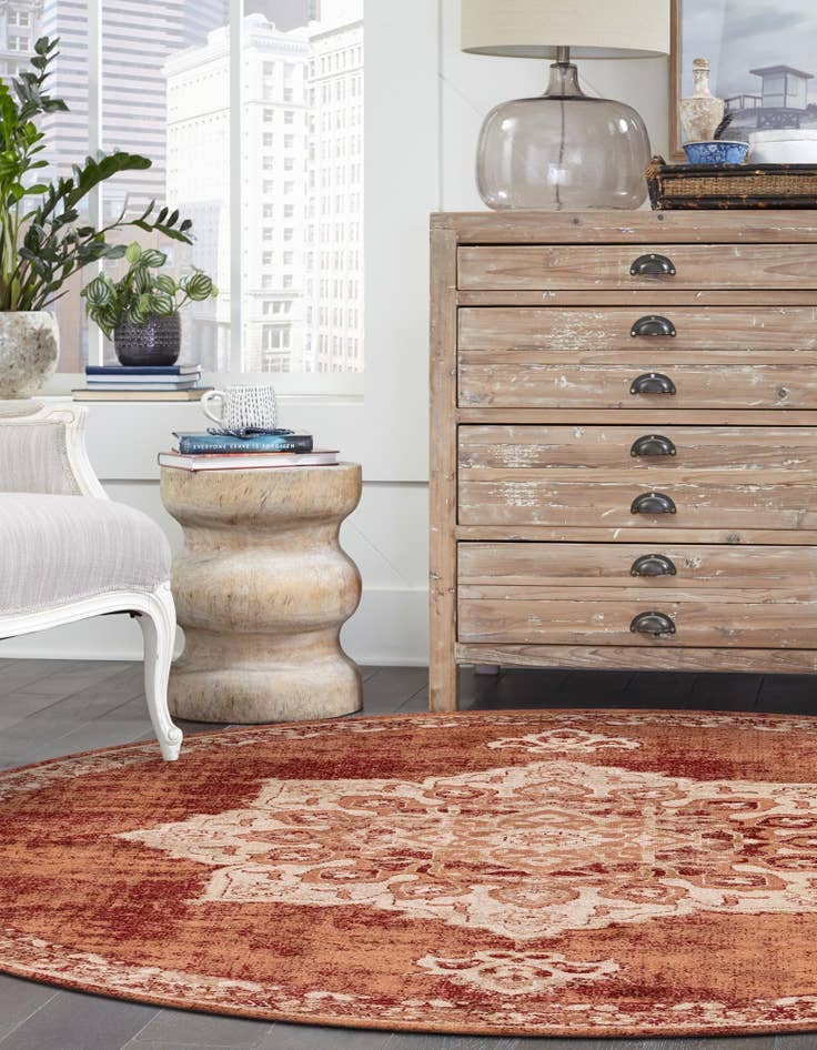 Detail image of 4' x 4' Arcadia Round Rug