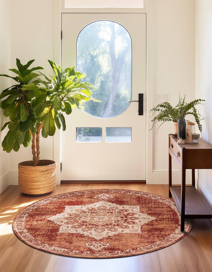 Detail image of 4' x 4' Arcadia Round Rug