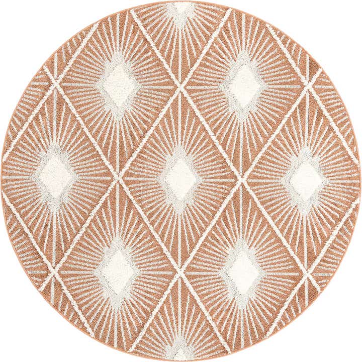 7' 10 x 7' 10 Boho Round Rug