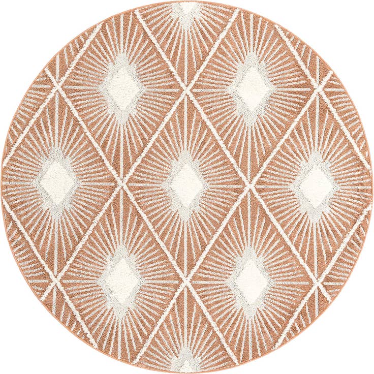 Detail image of 7' 10 x 7' 10 Boho Round Rug