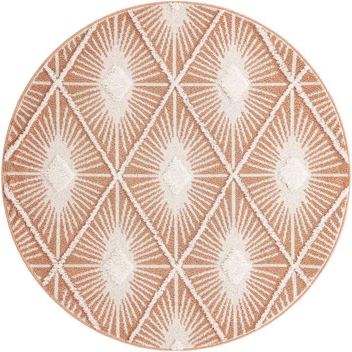 6' x 6' Boho Round Rug