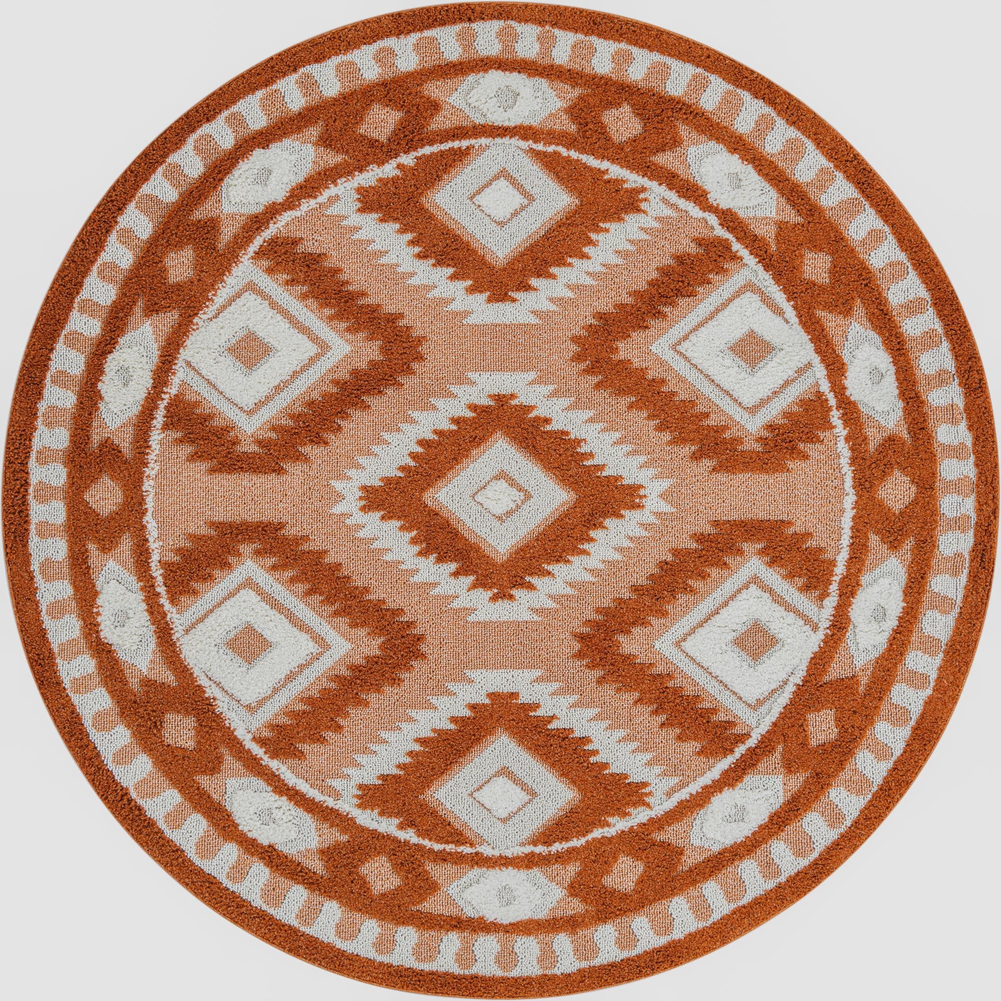 7' 10 x 7' 10 Boho Round Rug