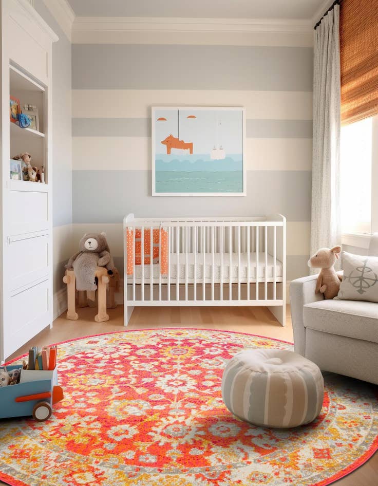 Detail image of 6' x 6' Carrington Round Rug