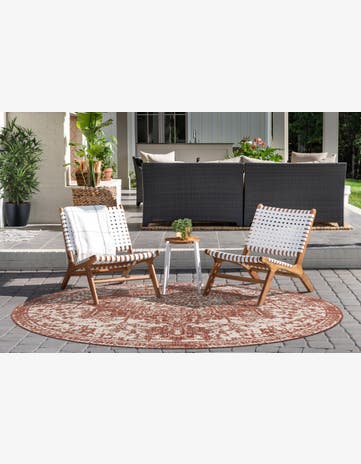 7' x 7' Easy-Clean Jill Zarin Indoor / Outdoor Round Rug