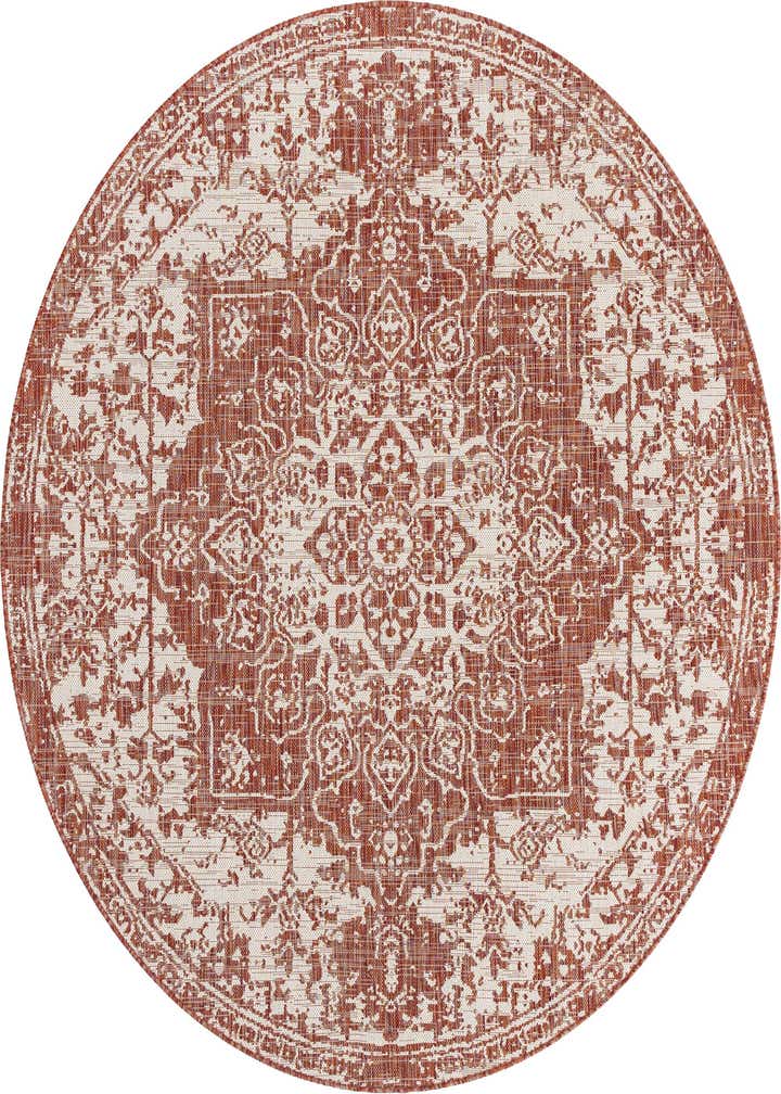6' 7 x 6' 7 Easy-Clean Jill Zarin Dubai Indoor / Outdoor Round Rug