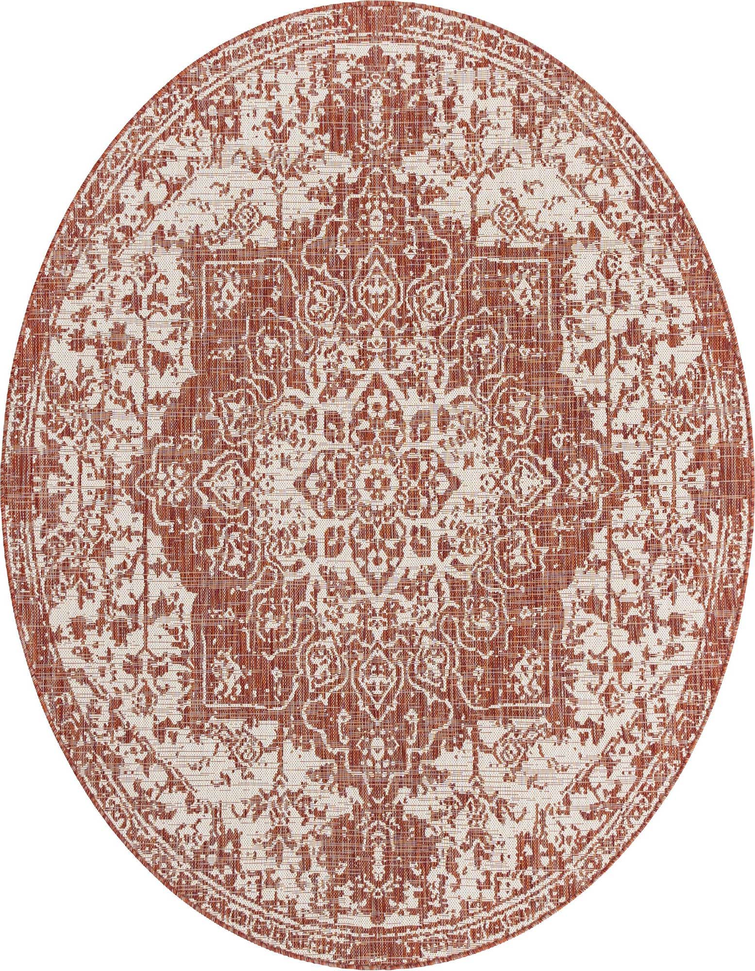 6' 7 x 6' 7 Easy-Clean Jill Zarin Dubai Indoor / Outdoor Round Rug