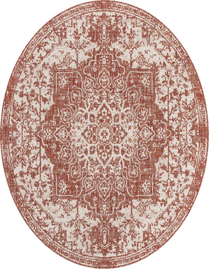 Detail image of 6' 7 x 6' 7 Easy-Clean Jill Zarin Dubai Indoor / Outdoor Round Rug