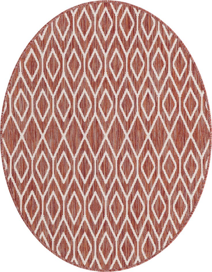 Detail image of 4' x 4' Easy-Clean Jill Zarin Turks and Caicos Indoor / Outdoor Round Rug