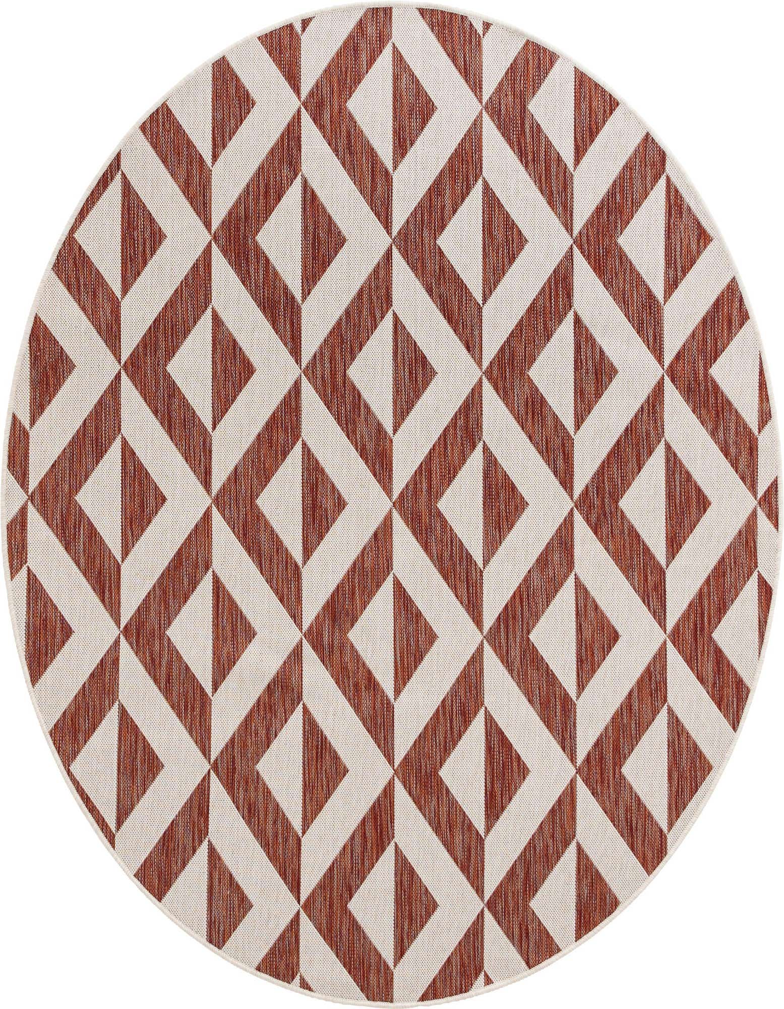 6' 7 x 6' 7 Easy-Clean Jill Zarin Napa Indoor / Outdoor Round Rug
