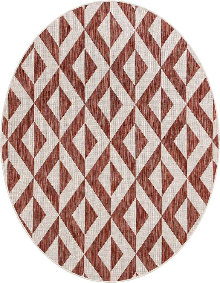 Detail image of 6' 7 x 6' 7 Easy-Clean Jill Zarin Napa Indoor / Outdoor Round Rug