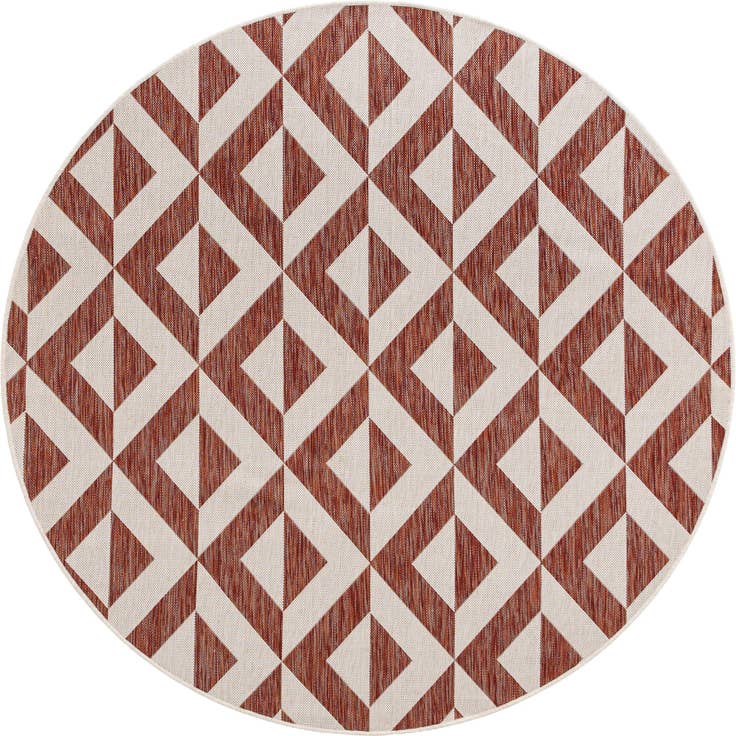 Detail image of 6' 7 x 6' 7 Easy-Clean Jill Zarin Napa Indoor / Outdoor Round Rug