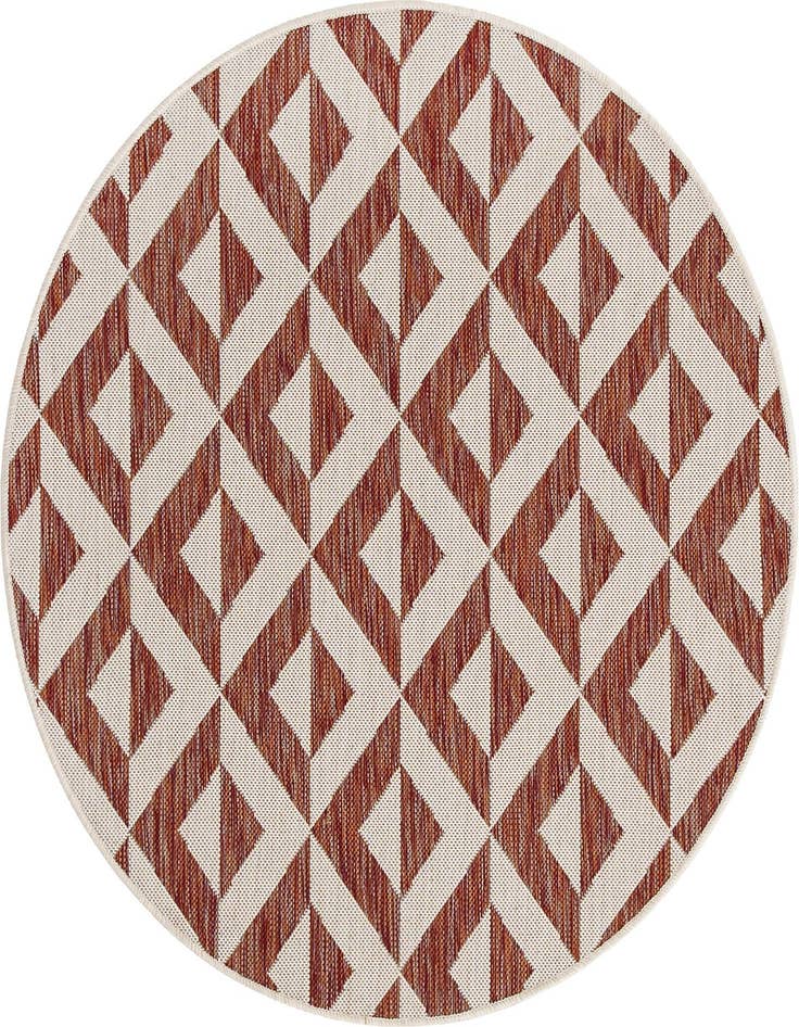 Detail image of 4' x 4' Easy-Clean Jill Zarin Napa Indoor / Outdoor Round Rug
