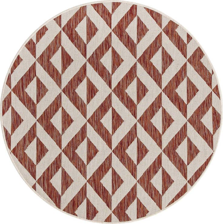 Detail image of 4' x 4' Easy-Clean Jill Zarin Napa Indoor / Outdoor Round Rug