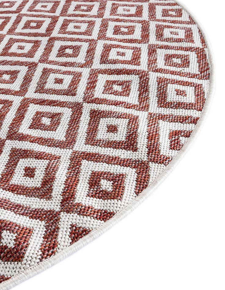 Detail image of 4' x 4' Easy-Clean Jill Zarin Costa Rica Indoor / Outdoor Round Rug
