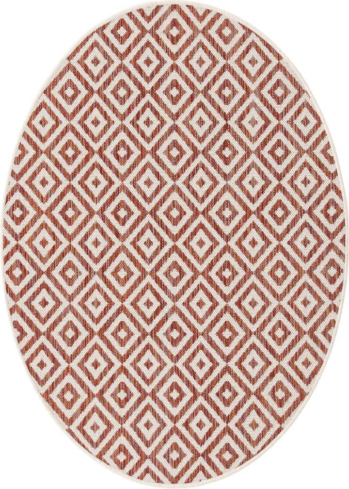 4' x 4' Easy-Clean Jill Zarin Costa Rica Indoor / Outdoor Round Rug