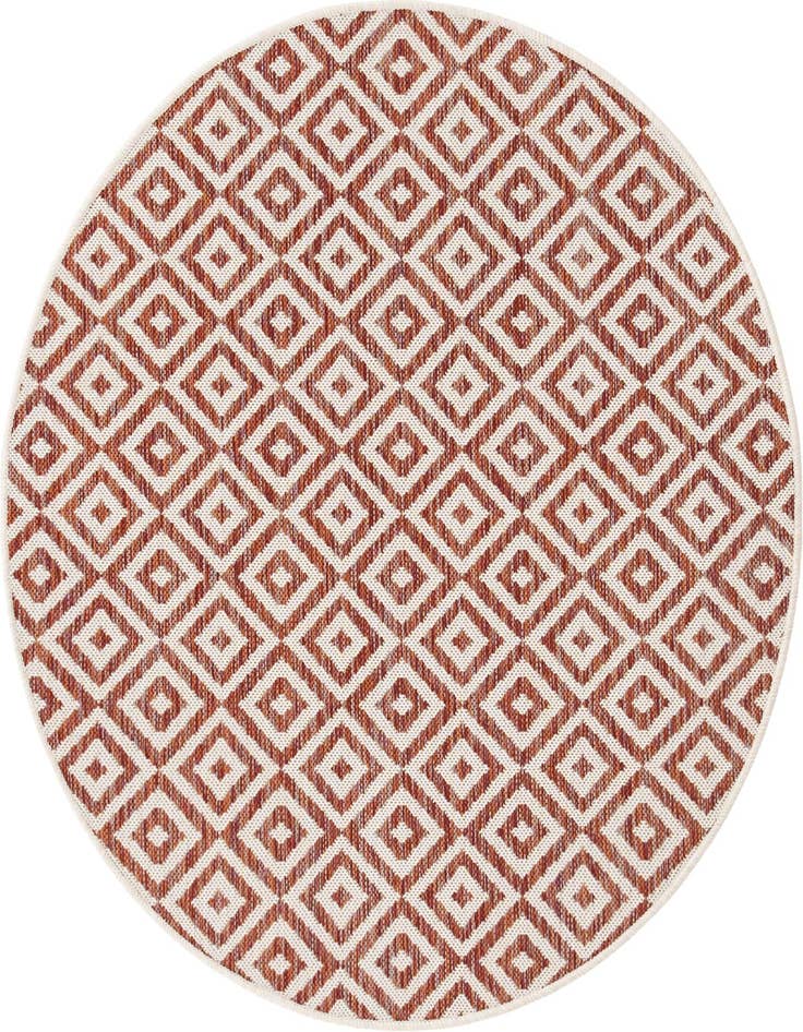 Detail image of 4' x 4' Easy-Clean Jill Zarin Costa Rica Indoor / Outdoor Round Rug