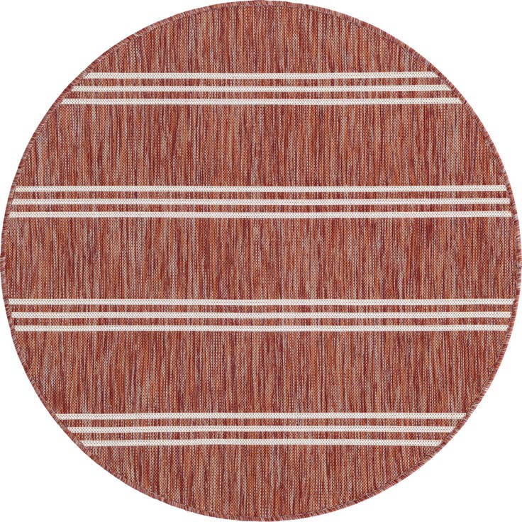 Detail image of 4' x 4' Easy-Clean Jill Zarin Anguilla Indoor / Outdoor Round Rug