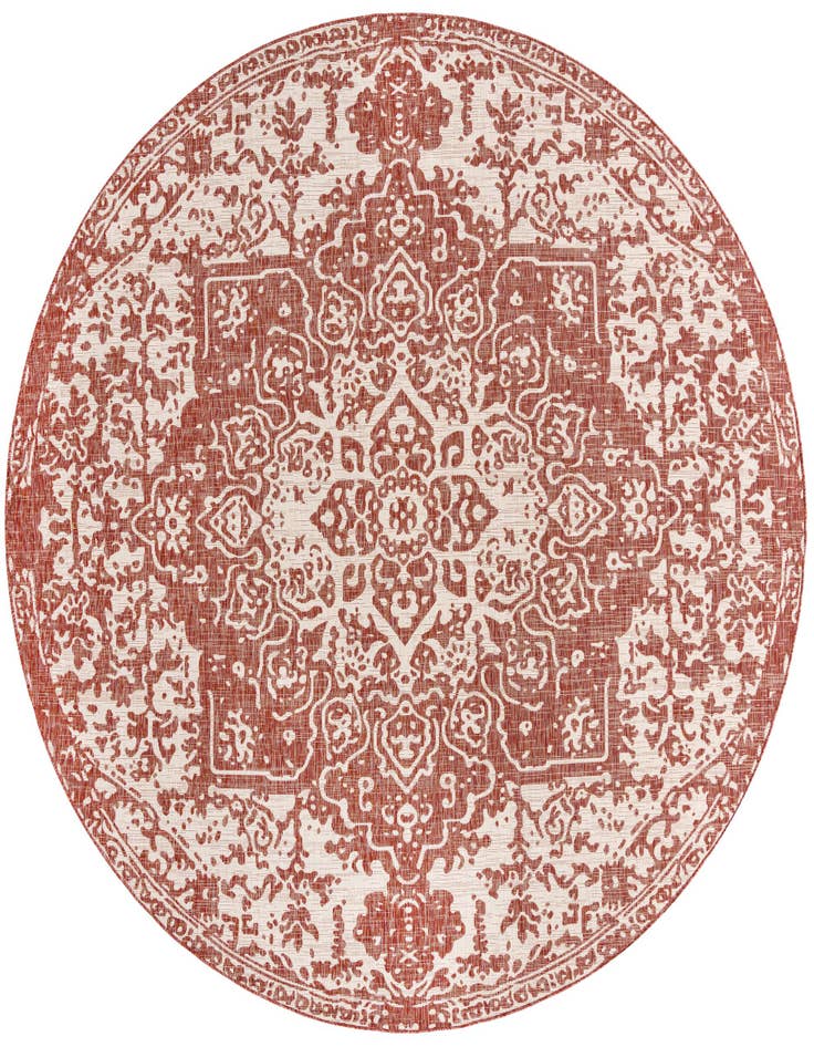 Detail image of 10' 8 x 10' 8 Easy-Clean Jill Zarin Dubai Indoor / Outdoor Round Rug