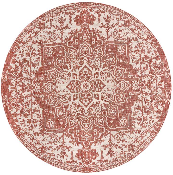 10' 8 x 10' 8 Easy-Clean Jill Zarin Dubai Indoor / Outdoor Round Rug